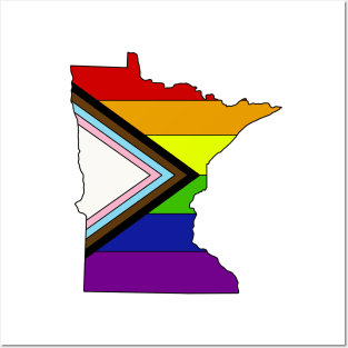 Progress pride flag - Minnesota Posters and Art